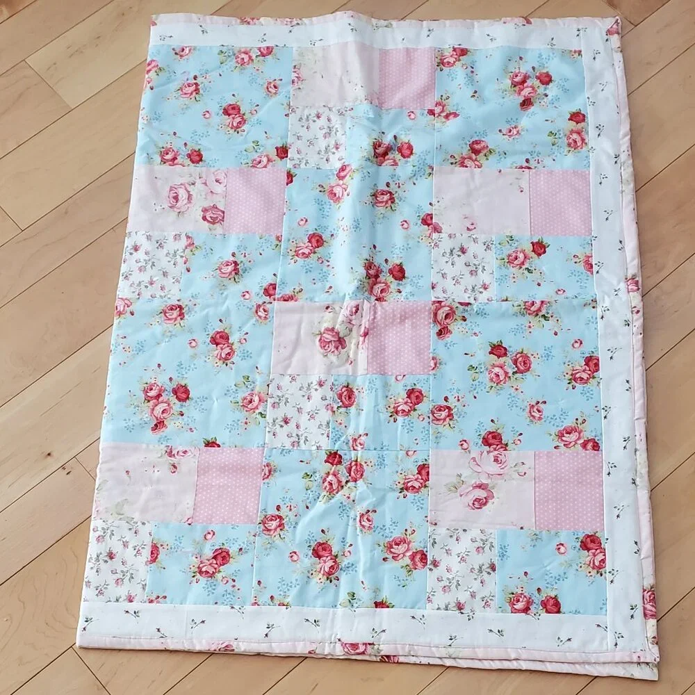 Handmade Patchwork Quilt Multicolor Not Pre-Washed 40